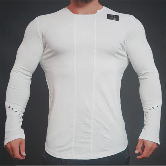 Men Bodybuilding Long Sleeve T-Shirt - melvincucci