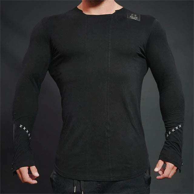 Men Bodybuilding Long Sleeve T-Shirt - melvincucci