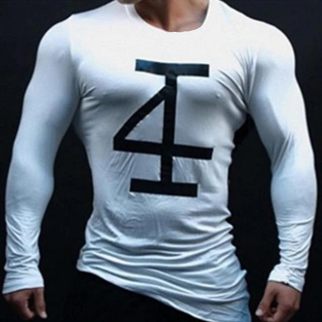 Men Bodybuilding Long Sleeve T-Shirt - melvincucci