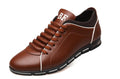 Men Casual Shoes Fashion Leather Shoes for Men Summer Men's Flat Shoes - melvincucci
