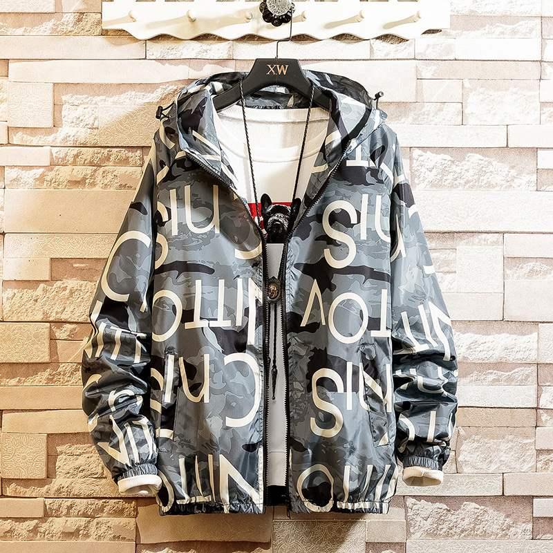 Men Casul Streetwear Hooded Printing Coats - melvincucci
