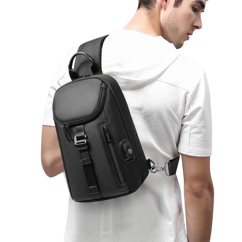 Men Chest Bag Manufacturers Sell Full Flocking Cloth - melvincucci