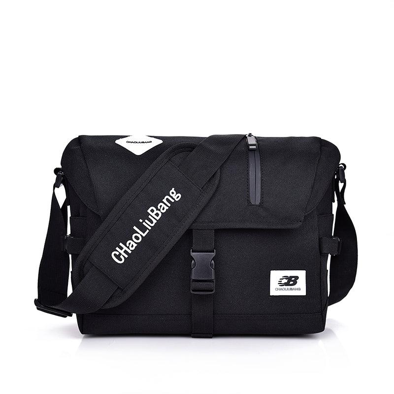 Men Contrasting Color Flap Crossbody Shoulder Bag - melvincucci