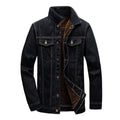 Men Denim Jacket Winter Thick Velvet Men Warm Coat Cowboy Male Fashion Windproof Coats - melvincucci