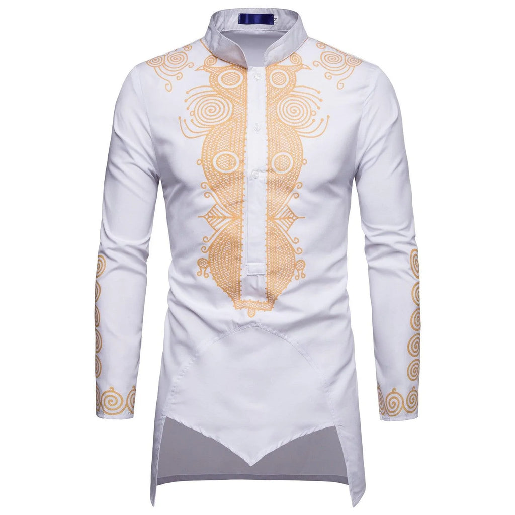 Men Fashion Africa Clothing Long Pullovers African Dress Clothes Hip Hop Robe Africaine Casual World Appar - melvincucci