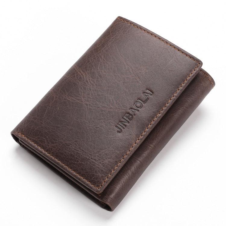 Men Fashion Leather Shield Anti Theft Wallet - melvincucci