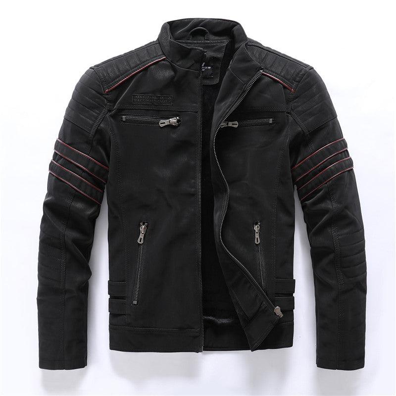 Men Fashion Pu Leather Jackets Coats - melvincucci