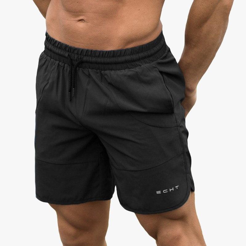 Men Fitness Gyms Loose Shorts Bodybuilding Joggers Summer Quick Dry Cool Short Pants Casual Male Beach Brand Sweatpants - melvincucci