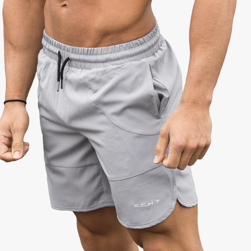 Men Fitness Gyms Loose Shorts Bodybuilding Joggers Summer Quick Dry Cool Short Pants Casual Male Beach Brand Sweatpants - melvincucci