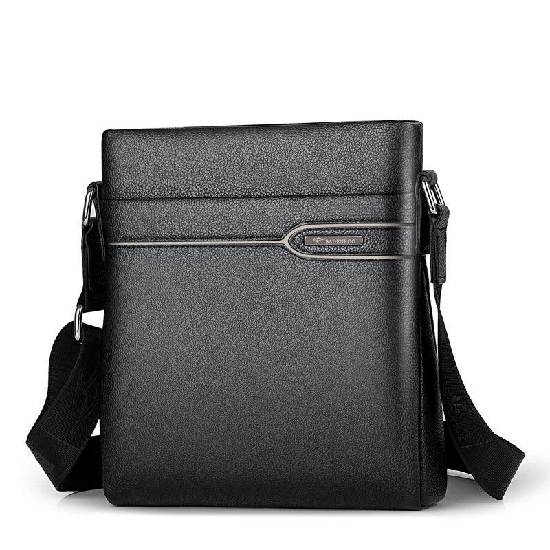 Men Leather Bag Crossbody Shoulder Vertical Style - melvincucci