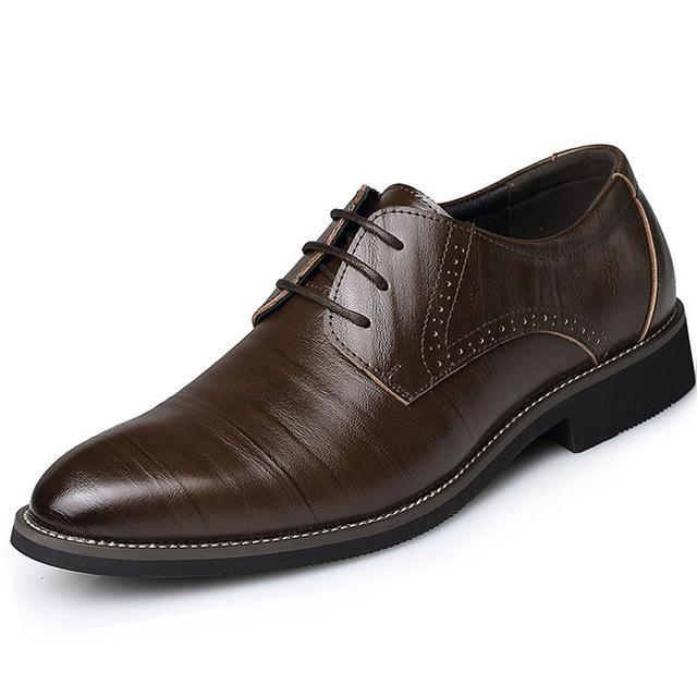 Men Leather Dress Shoes - melvincucci