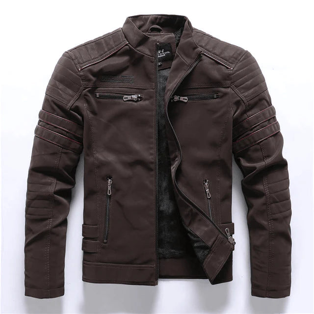Men Leather Jacket - melvincucci