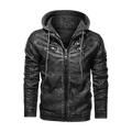 Men Leather Jacket Motor And Biker Hooded Men Leather Jackets - melvincucci