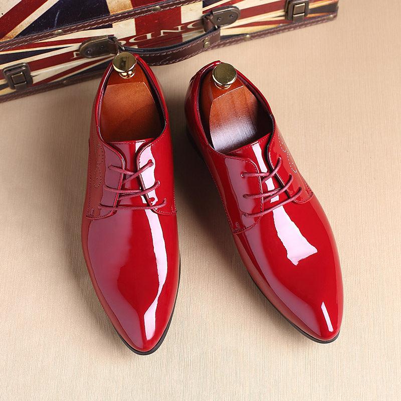 Men Leather Shoes Men Business Casual Dress Shoes - melvincucci