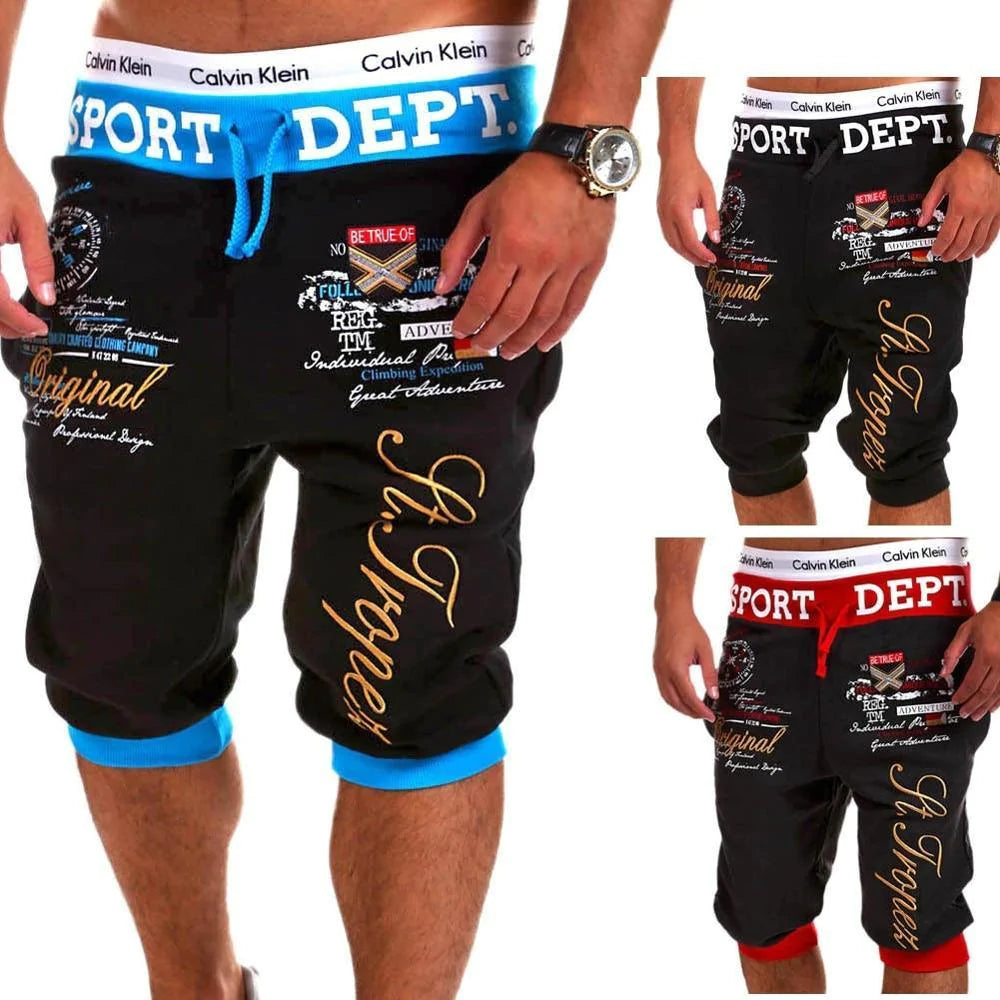 Men Letter Print Pants Hip Hop Joggers Pants - melvincucci