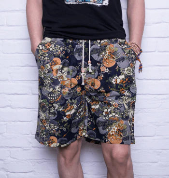 Men Linen Beach Shorts - melvincucci