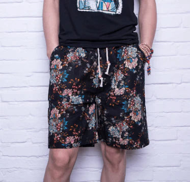 Men Linen Beach Shorts - melvincucci