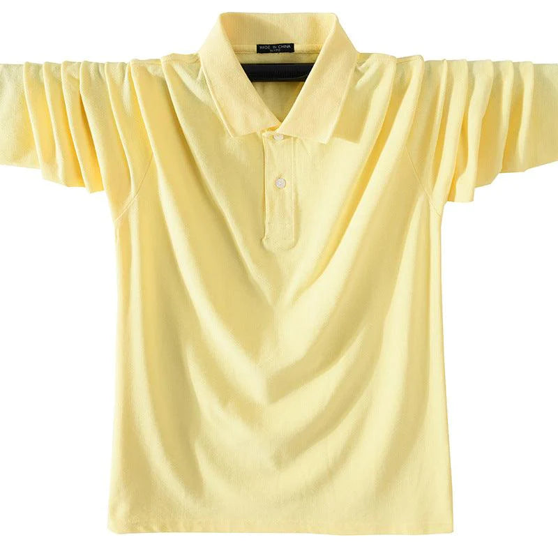 Men Long Sleeve Square Neck T-Shirt Sports Polo Shirt - melvincucci
