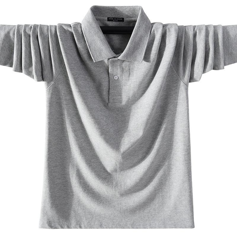 Men Long Sleeve Square Neck T-Shirt Sports Polo Shirt - melvincucci