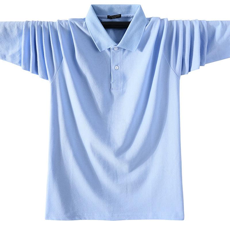 Men Long Sleeve Square Neck T-Shirt Sports Polo Shirt - melvincucci