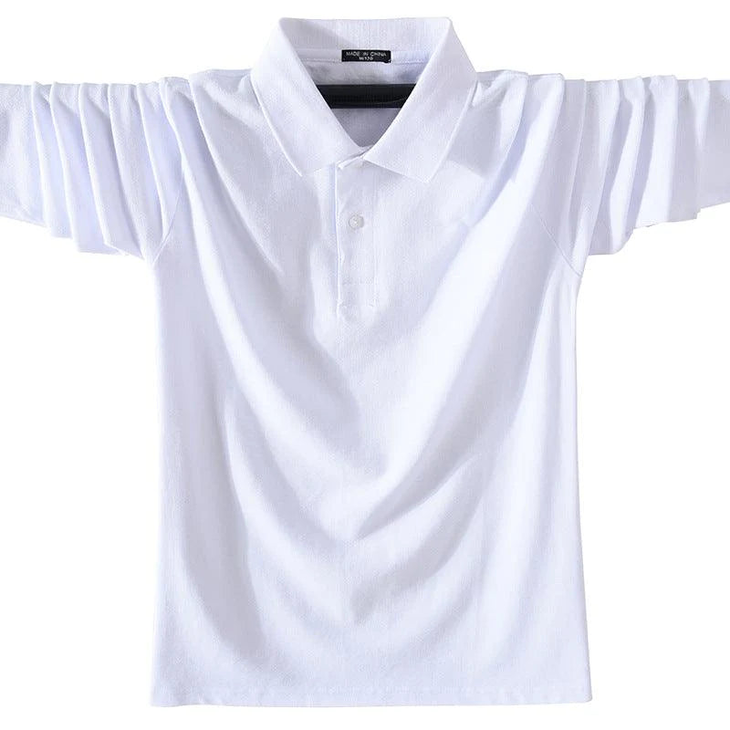 Men Long Sleeve Square Neck T-Shirt Sports Polo Shirt - melvincucci