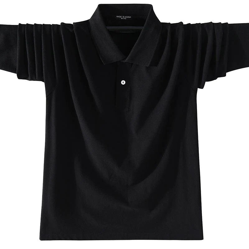 Men Long Sleeve Square Neck T-Shirt Sports Polo Shirt - melvincucci