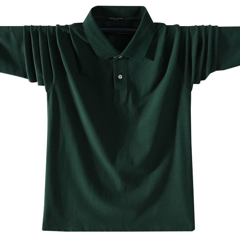 Men Long Sleeve Square Neck T-Shirt Sports Polo Shirt - melvincucci