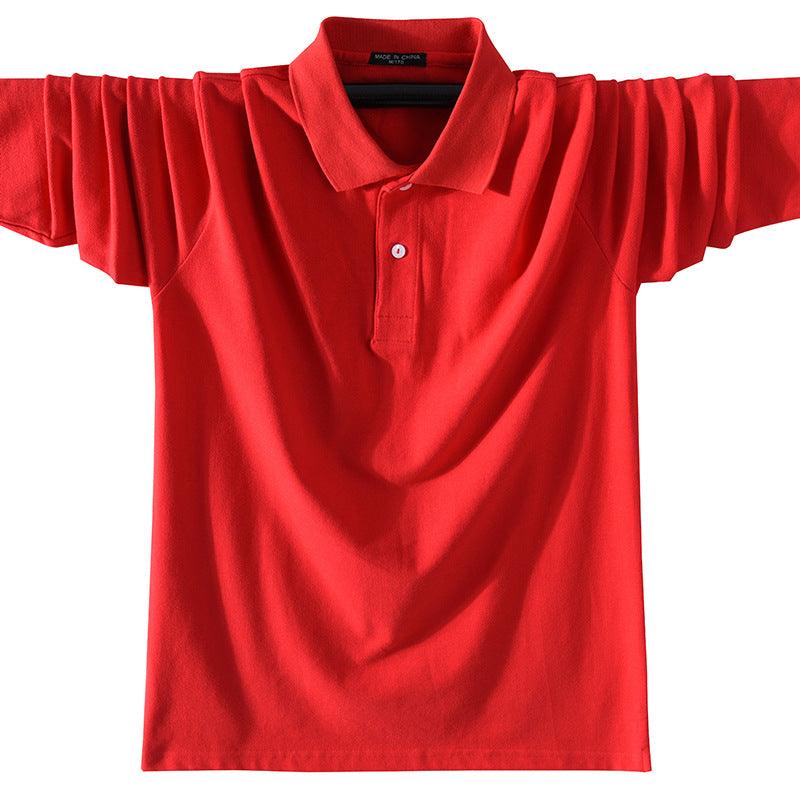 Men Long Sleeve Square Neck T-Shirt Sports Polo Shirt - melvincucci
