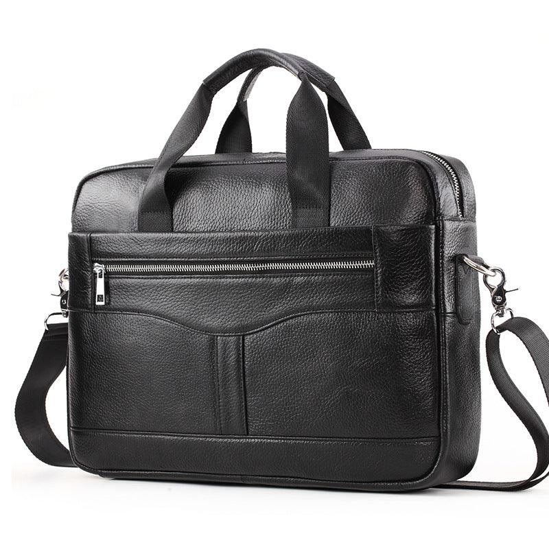 Men Official Document First Layer Leather Crossbody Bag - melvincucci