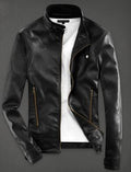 Men PU Leather Jacket - melvincucci