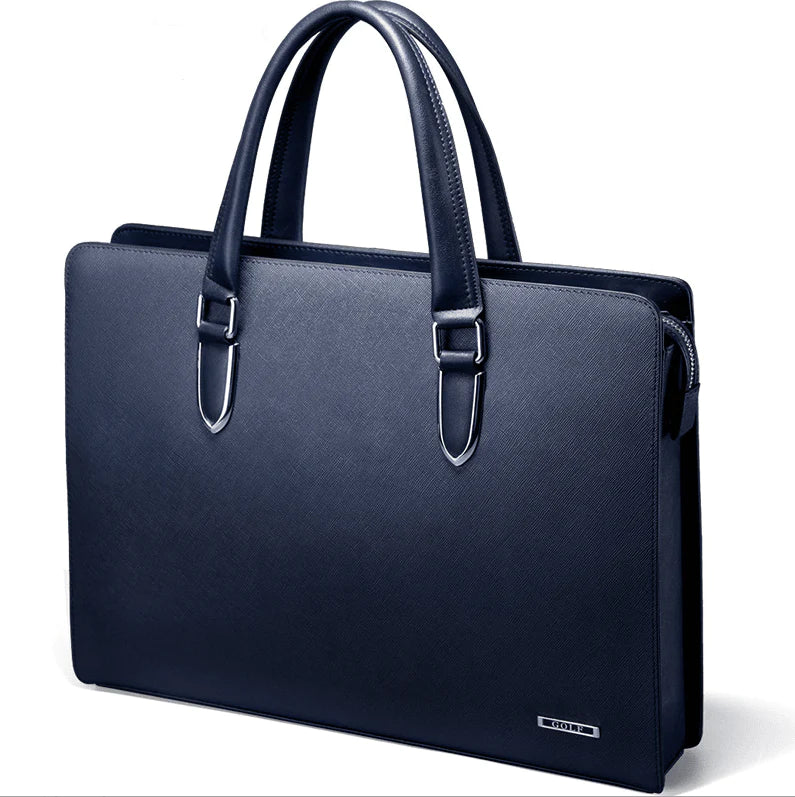 Men's Business Casual Men Cross Section Briefcase Bag Handbag Leather Shoulder Bag Large Men - melvincucci