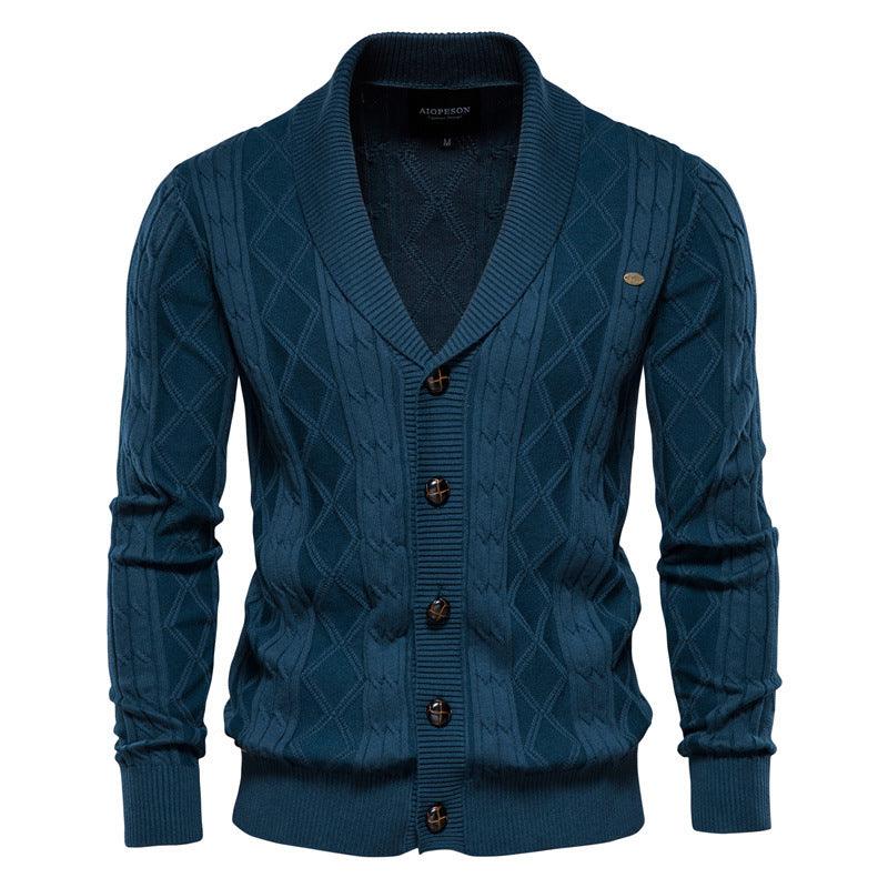 Men's Cardigan Thicken Sweater Knitwear Large Size - melvincucci