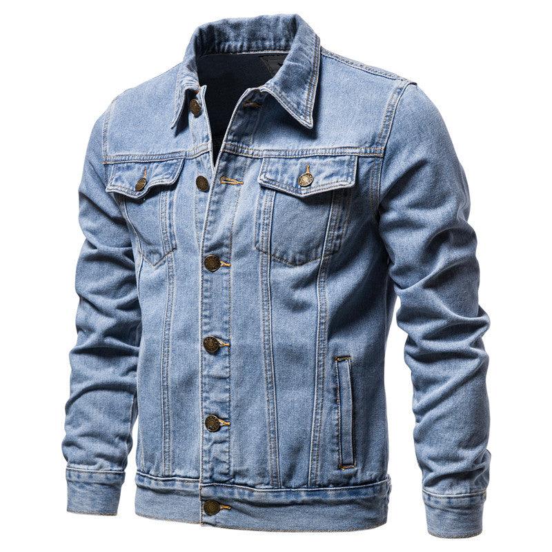 Men's Denim Jacket Cotton Casual Slim Jacket Men - melvincucci