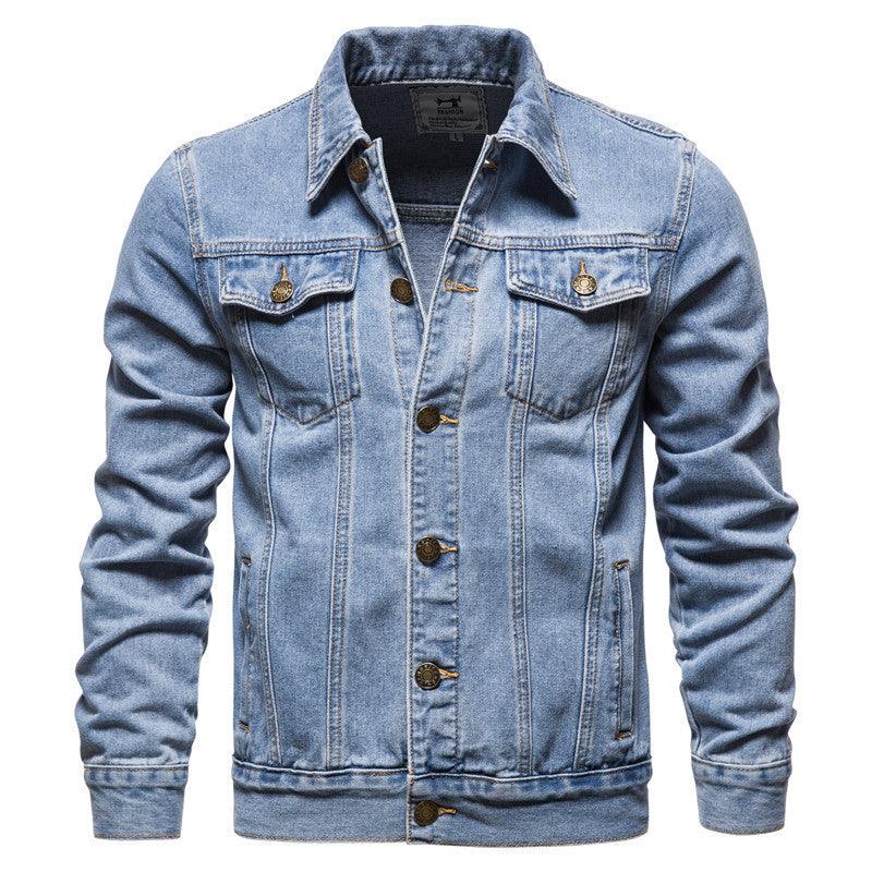 Men's Denim Jacket Cotton Casual Slim Jacket Men - melvincucci
