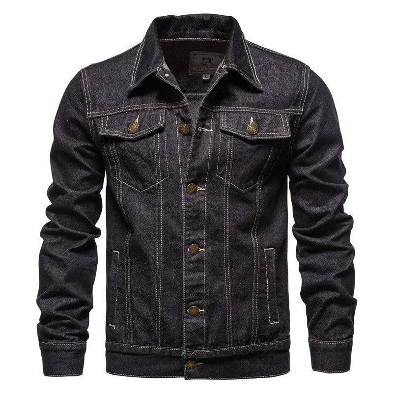 Men's Denim Jacket Cotton Casual Slim Jacket Men - melvincucci