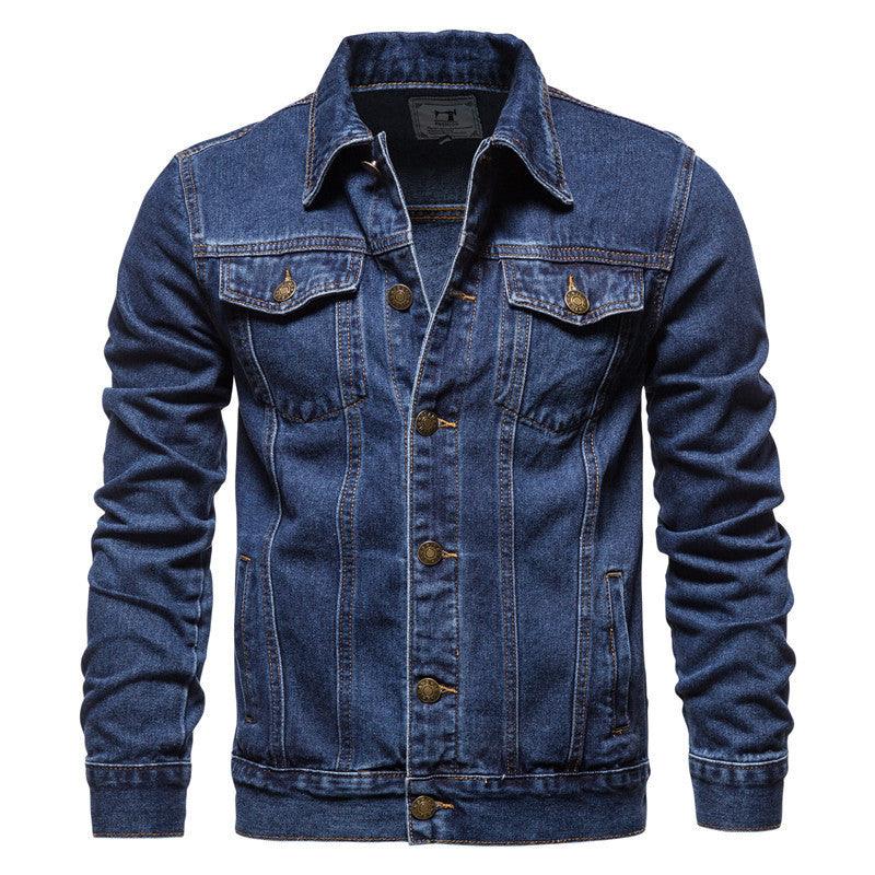 Men's Denim Jacket Cotton Casual Slim Jacket Men - melvincucci