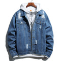 Men's Denim Jacket Fashion Trend Denim Shirt - melvincucci