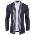 Men's Houndstooth Casual Knitwear Plus Size - melvincucci