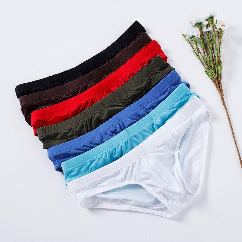 Men's Ice Silk Seamless Underwear Bulge Bag Ultra-thin Men - melvincucci
