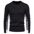 Men's Knitwear Crew Neck Contrasting Color Sweater Base - melvincucci