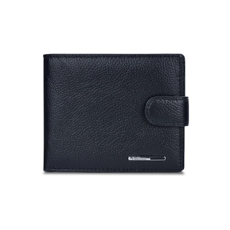 Men's Leather Wallet Multifunctional Short Men - melvincucci