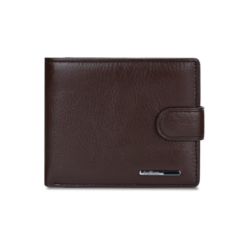 Men's Leather Wallet Multifunctional Short Men - melvincucci