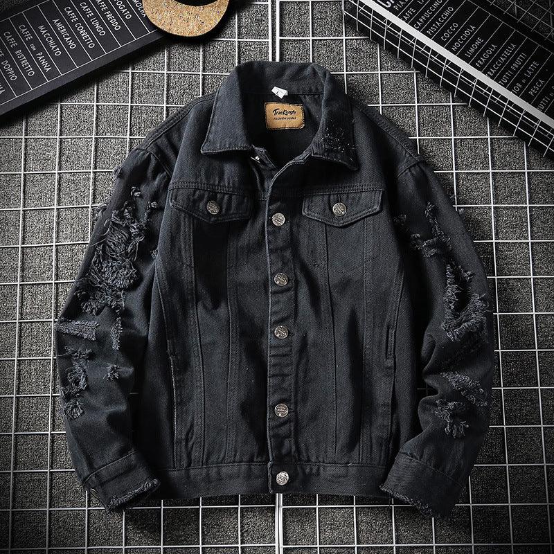 Men's Plus Size Denim Jacket Denim Top - melvincucci