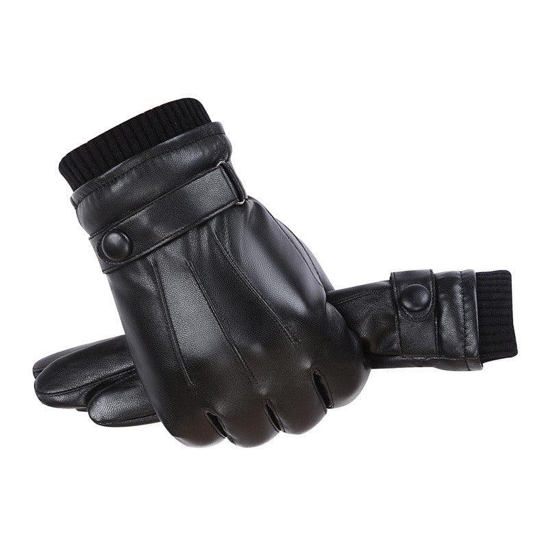 Men s PU Autumn and Winter Touch Screen Gloves - melvincucci