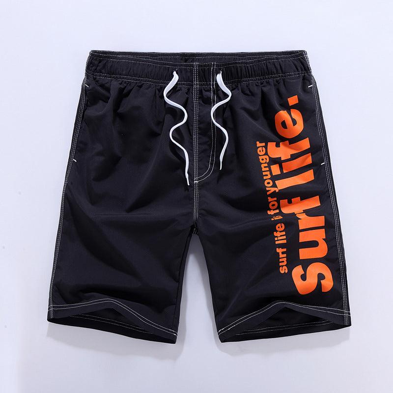Men's quick-drying beach pants sports printing casual shorts big pants, men's beach pants shorts male - melvincucci