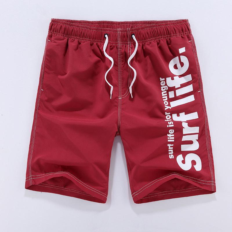 Men's quick-drying beach pants sports printing casual shorts big pants, men's beach pants shorts male - melvincucci