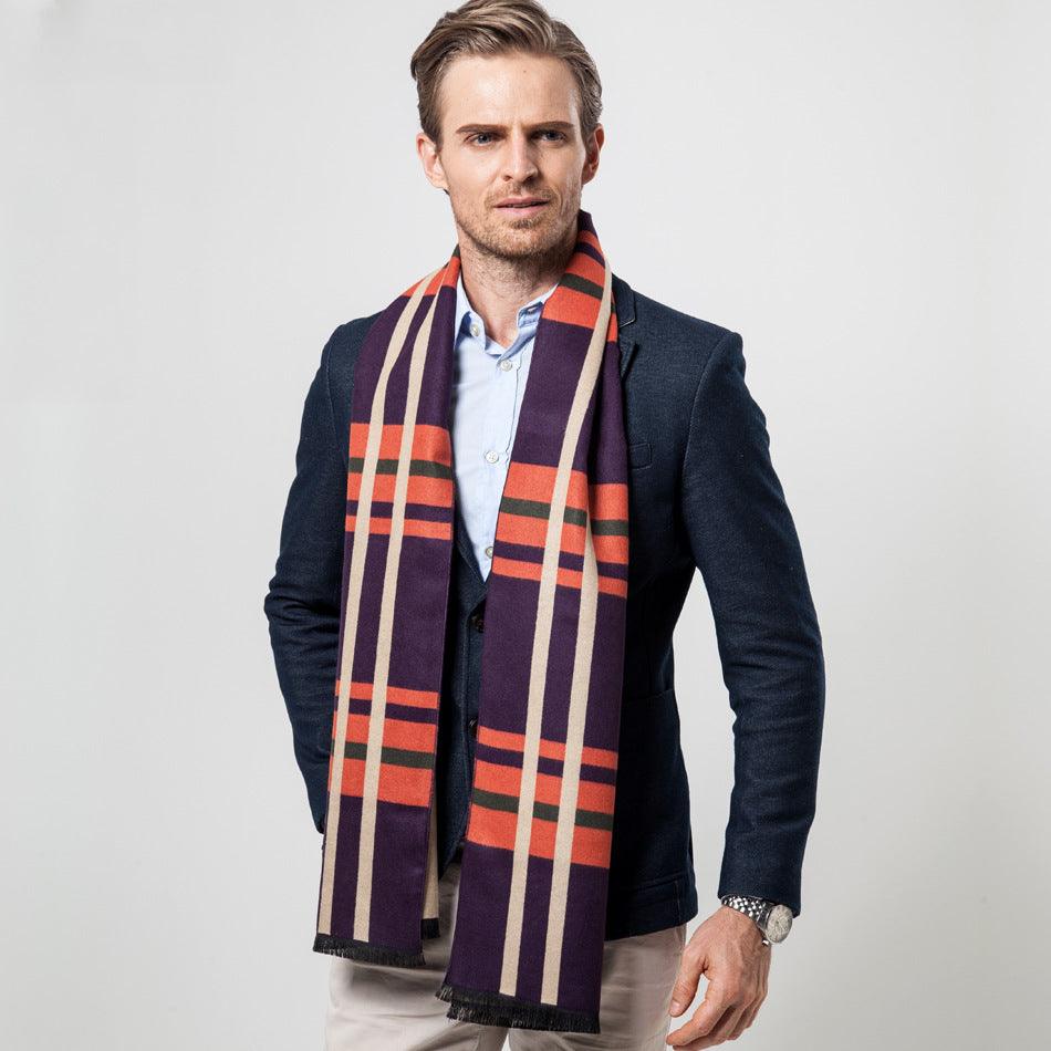 Men's Scarf Plaid Scarf Men's Cashmere - melvincucci
