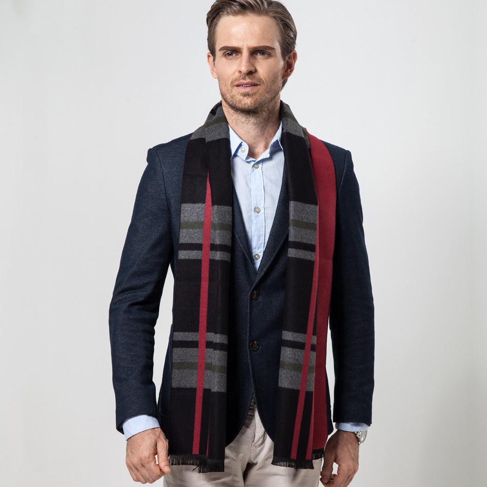 Men's Scarf Plaid Scarf Men's Cashmere - melvincucci