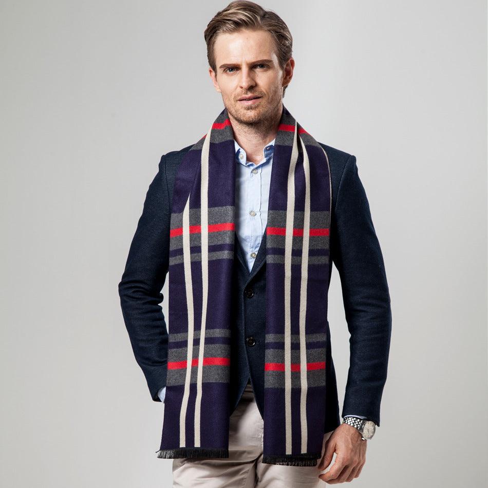 Men's Scarf Plaid Scarf Men's Cashmere - melvincucci