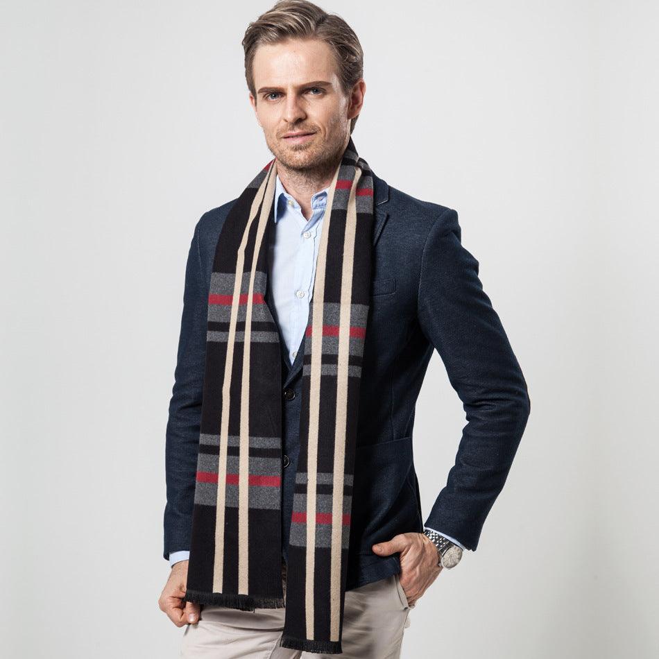 Men's Scarf Plaid Scarf Men's Cashmere - melvincucci